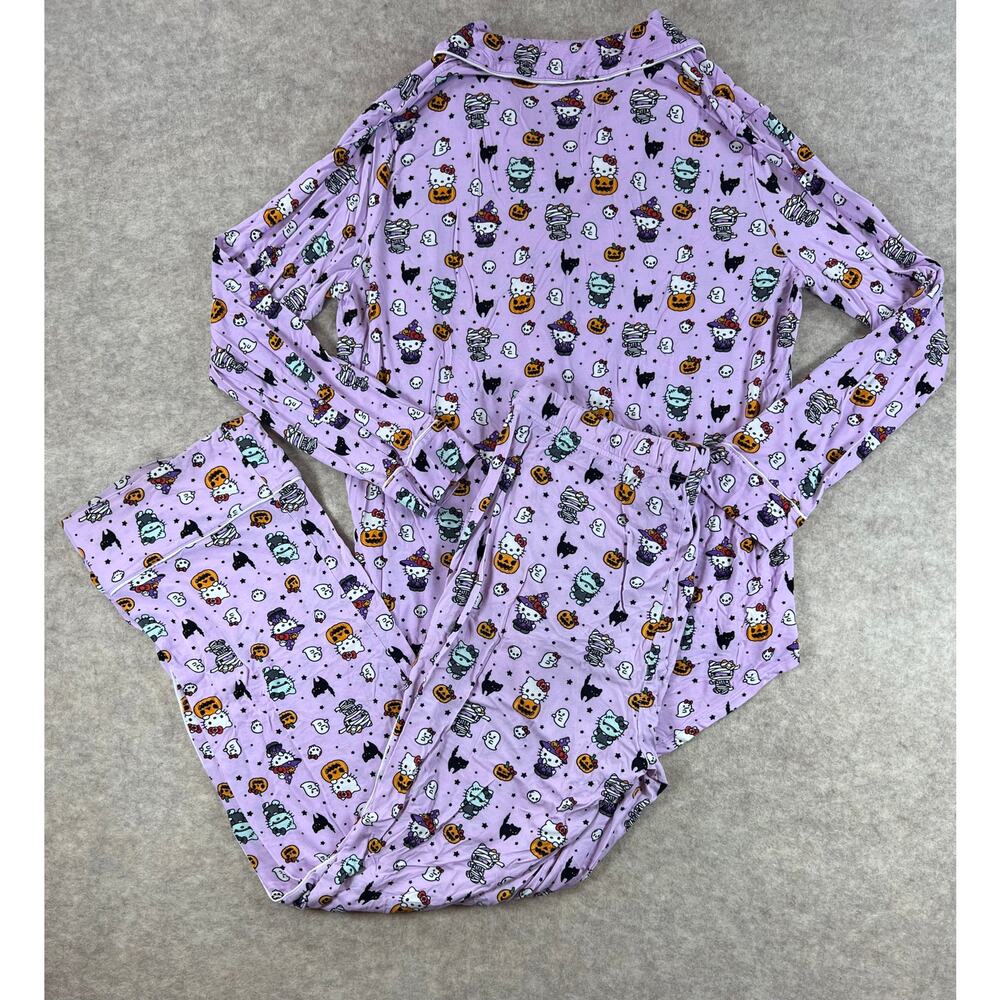 Posh Peanut Women's Hello Kitty Halloween Luxe Bamboo Pajama Set Large - Picture 2 of 9